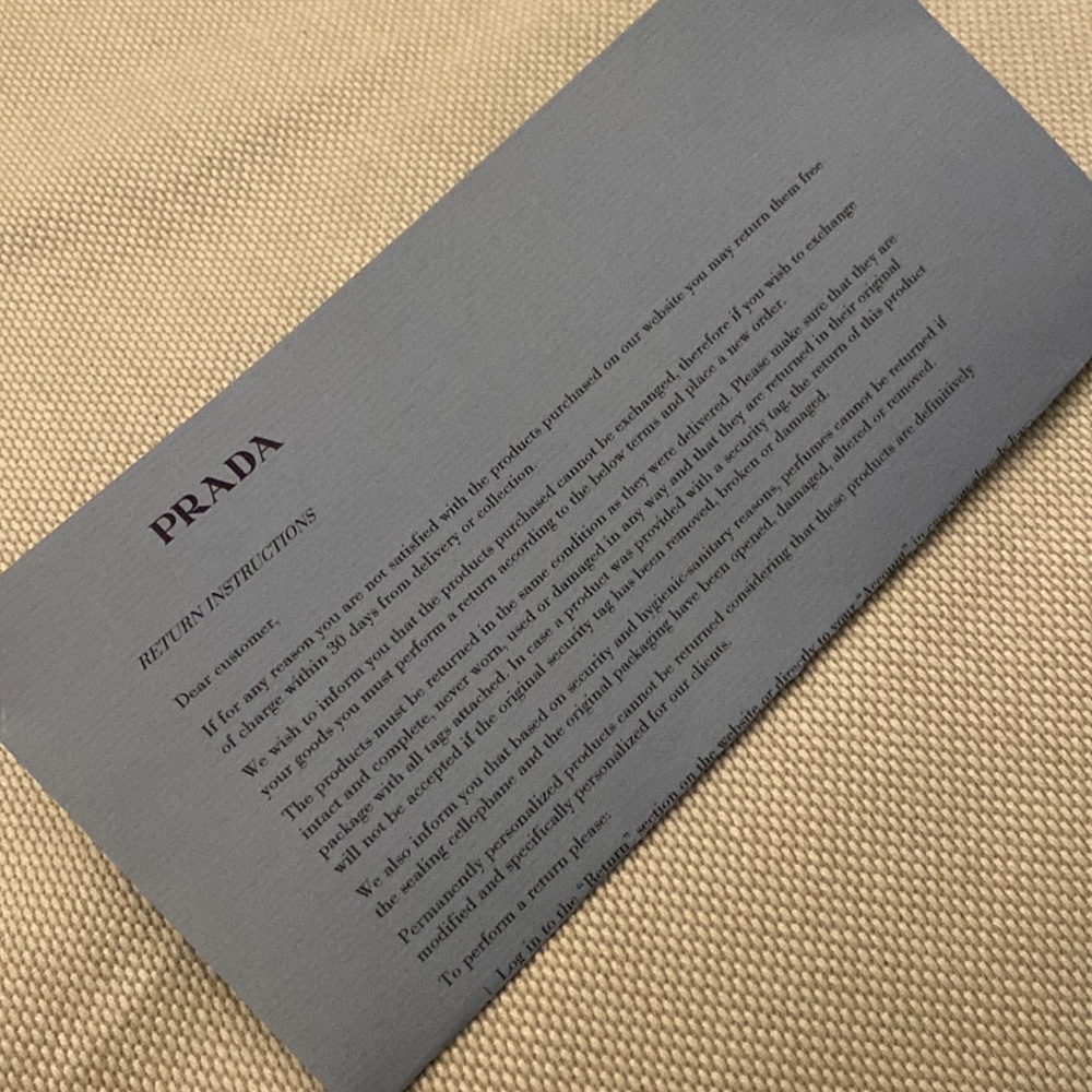 Prada Receipt Folder - image 3